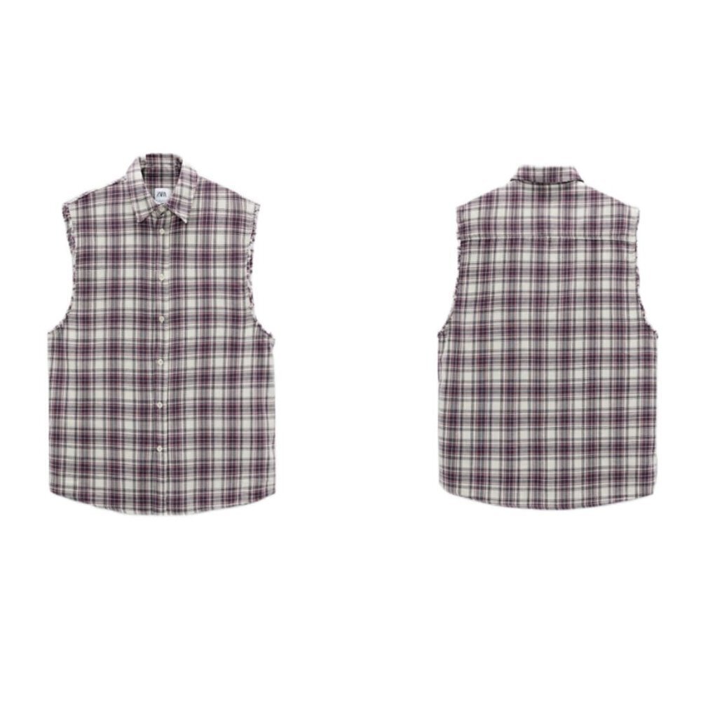 ZARA TEXTURED CHECK SHIRT 7446/300